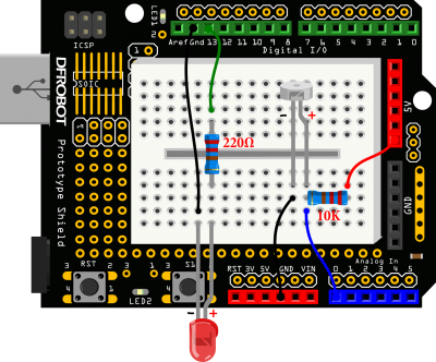 Ambient Light controlled LED