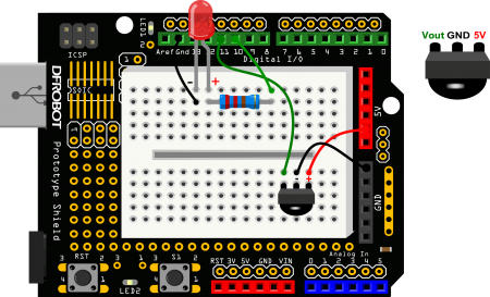 Infrared controlled Light